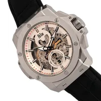Commodus Automatic Skeleton Leather-band Watch