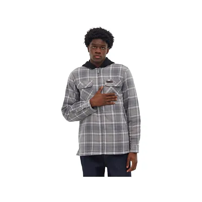 Manning Hooded Zip-up Flannel Shirt
