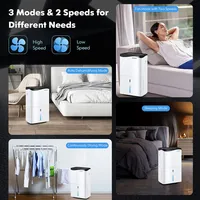 100-pint Dehumidifier For Home & Basements W/ Smart App& Alexa Control