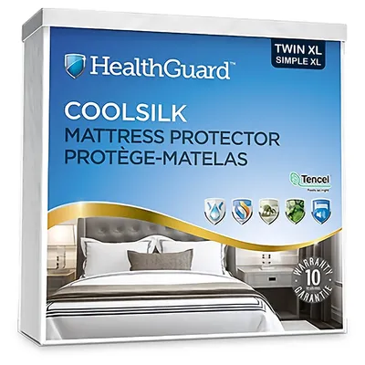 Coolsilk 5 Sided Tencel Jersey Waterproof Mattress Protector Twin Extra Long