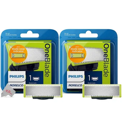 2pcs Philips Norelco Oneblade Replacement Blade Qp210/80