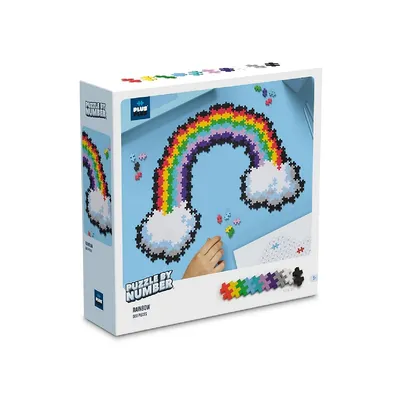 Plus Plus Puzzle By Number - Rainbow 500 Pieces