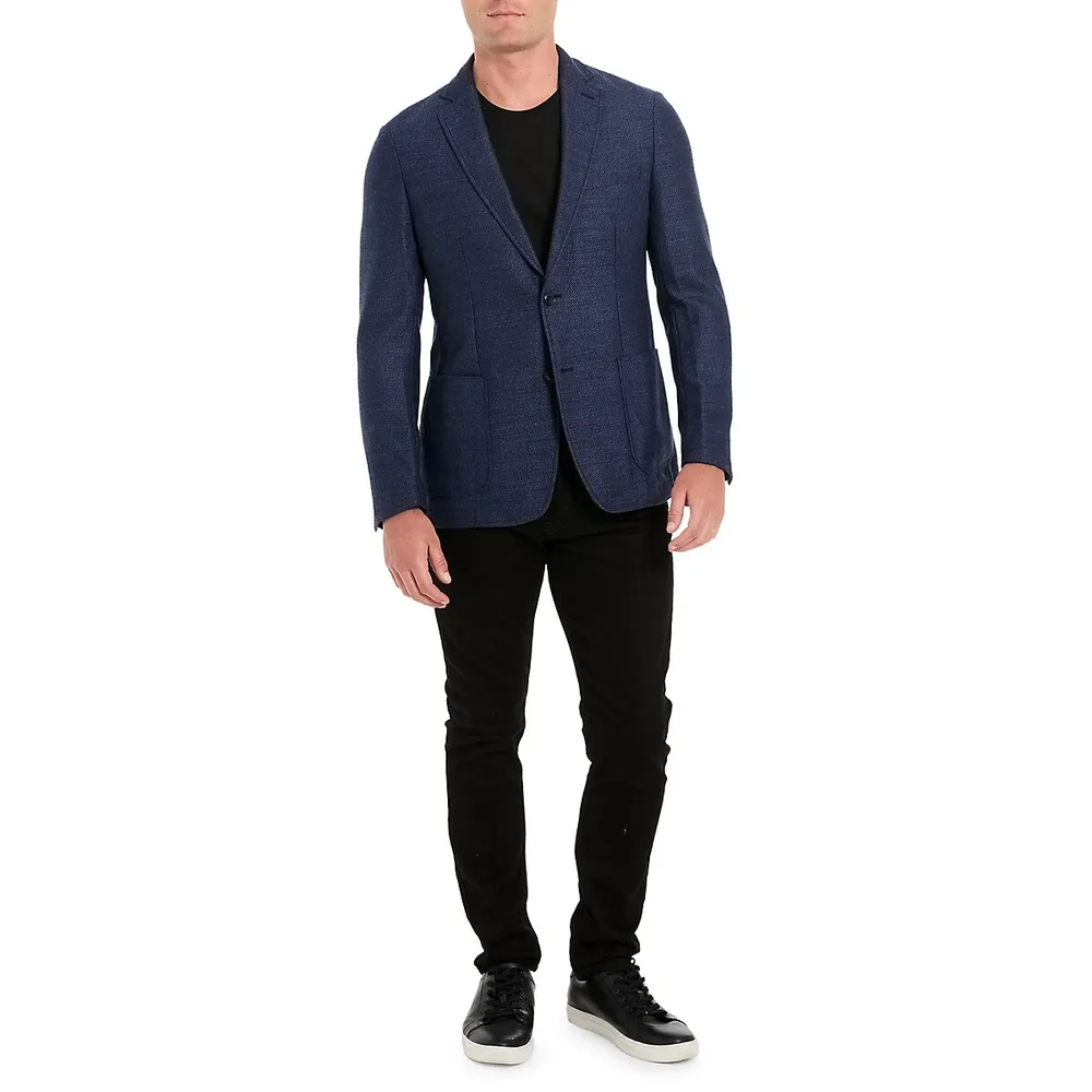 Extreme Herringbone Slim-Fit Wool-Blend Sportcoat