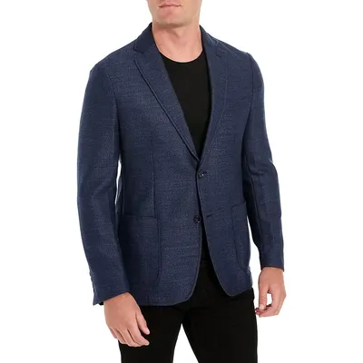Extreme Herringbone Slim-Fit Wool-Blend Sportcoat