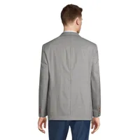 Classic-Fit Wool-Blend Natural Stretch Windowpane Suit Jacket