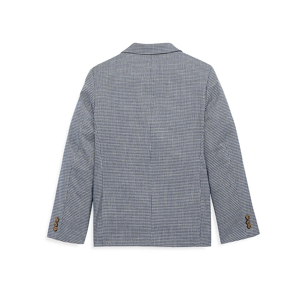 Boy's Classic-Fit Mini Check Sport Coat