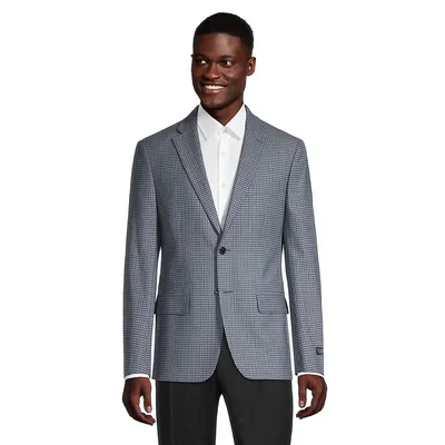 ​Classic-Fit Checks Wool-Blend Sportcoat