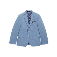 Boy's Classic-Fit Linen-Blend Sportcoat