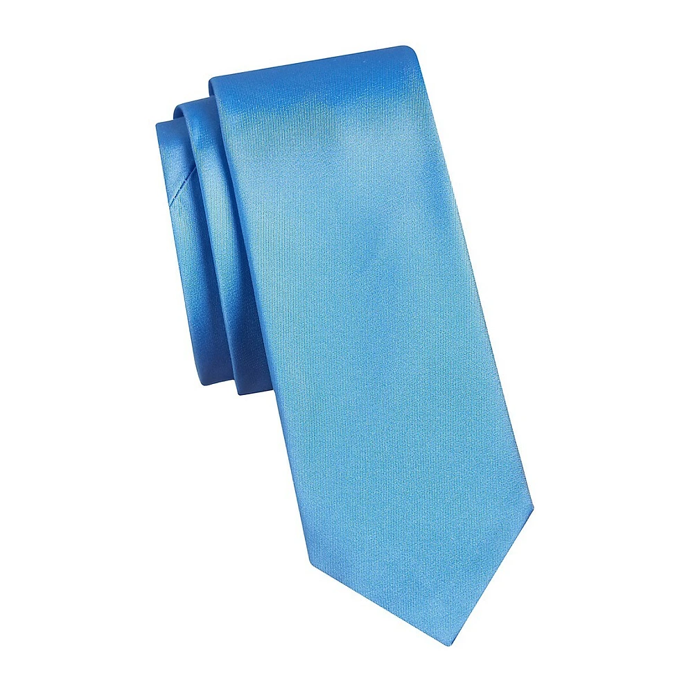 Silk-Blend Slim Tie