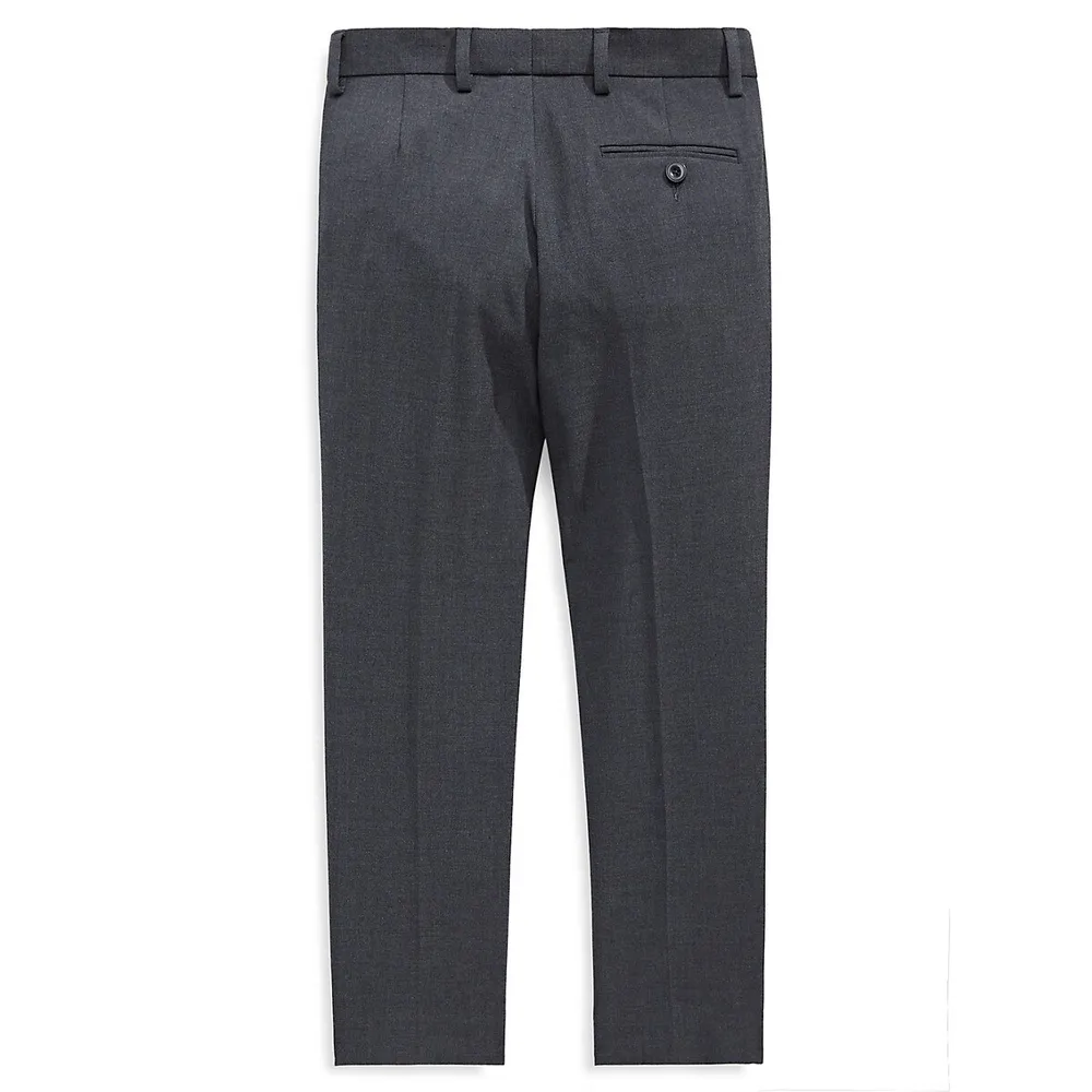 Boy's Flat-Front Dress Trousers