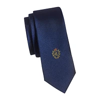 Boy's Crested Silk-Blend Tie