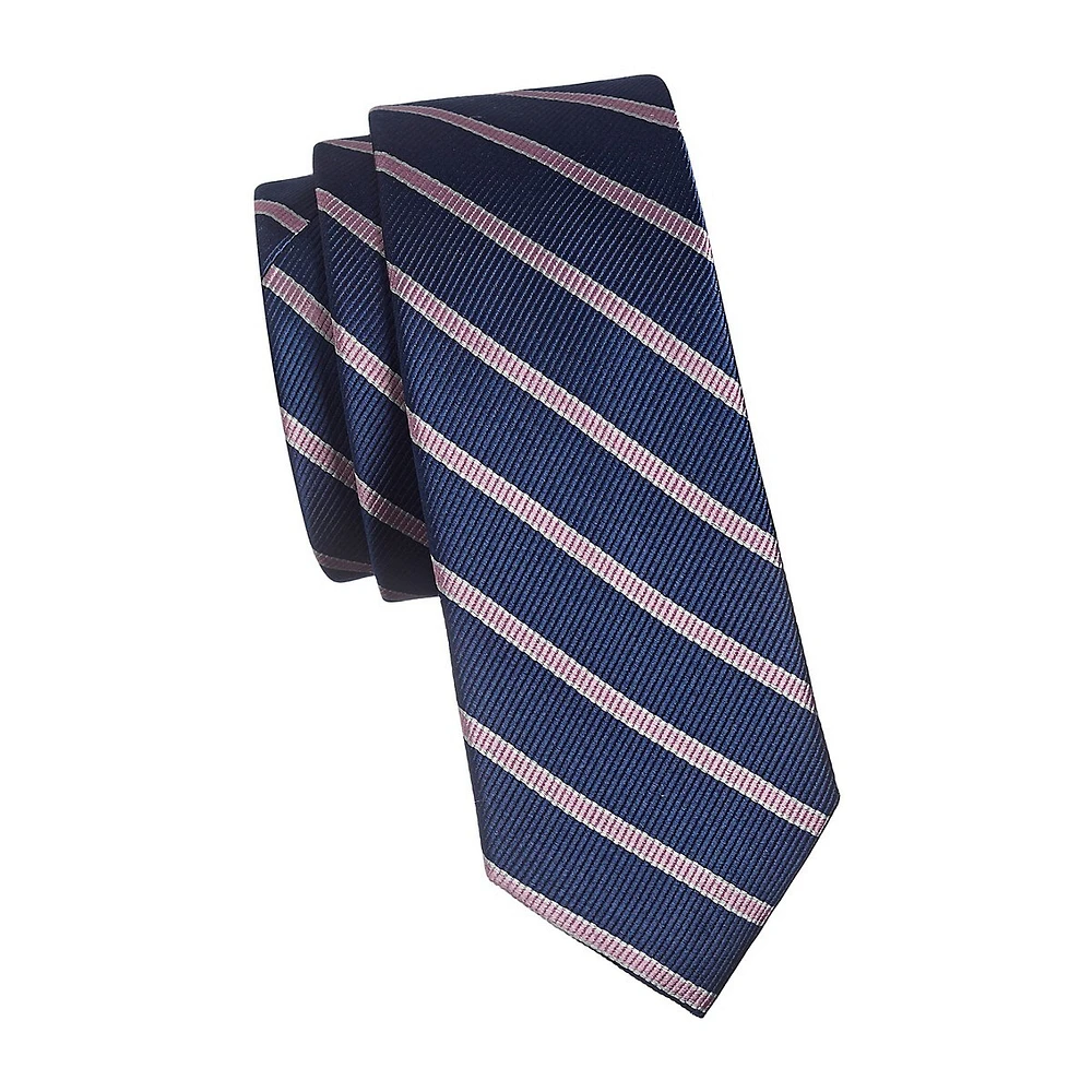 Kid's Striped Silk Tie