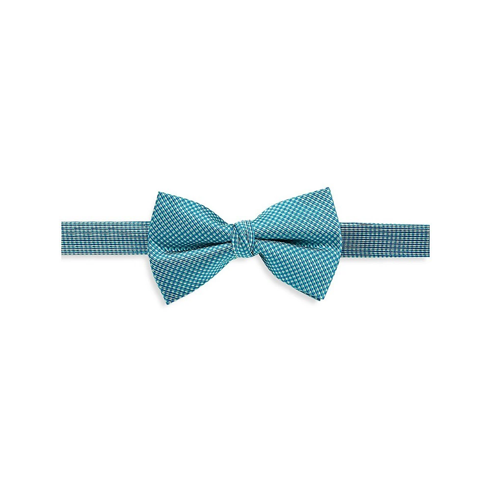 Kid's Geo-Print Silk-Blend Bow Tie