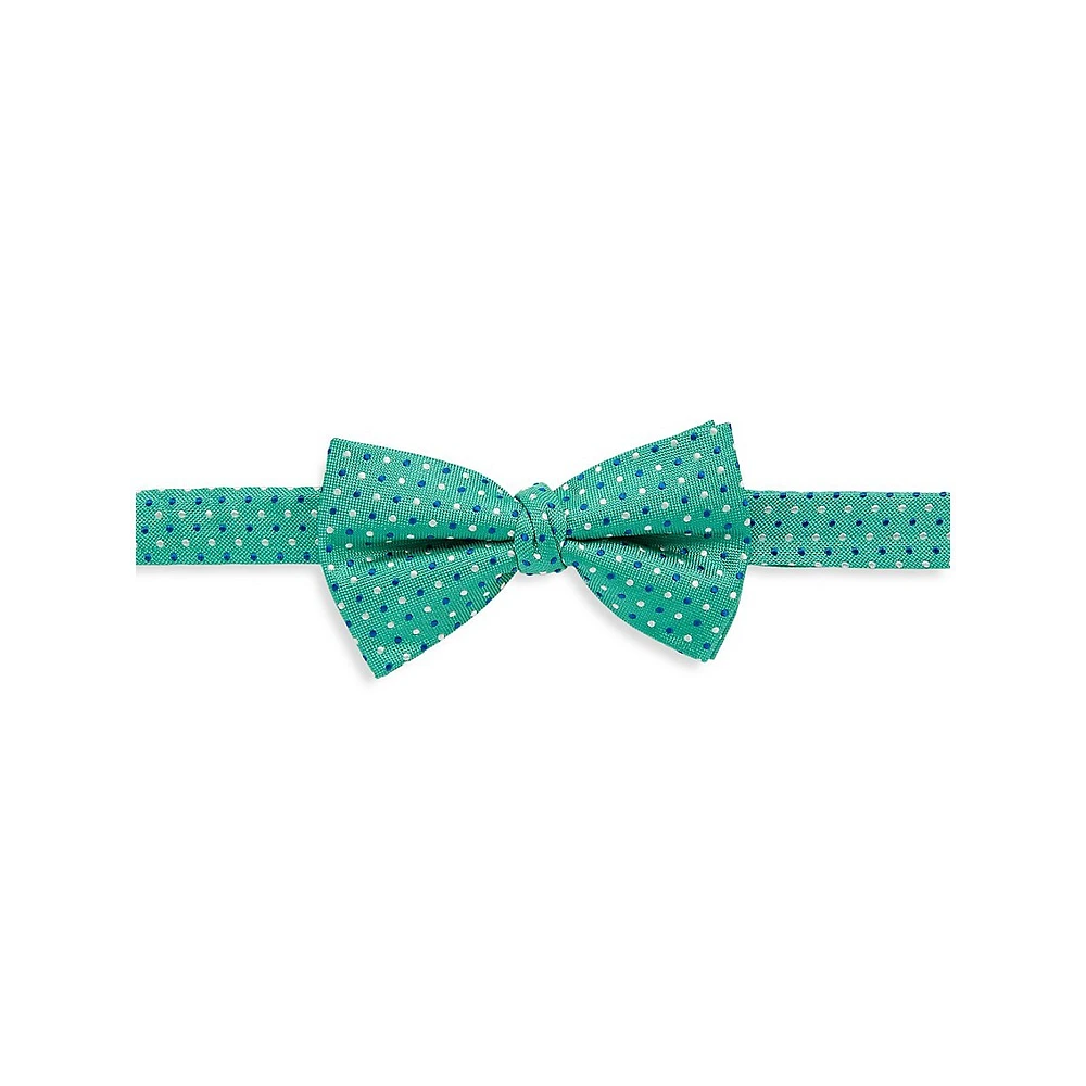 Kid's Polka Dot Silk-Blend Bow Tie