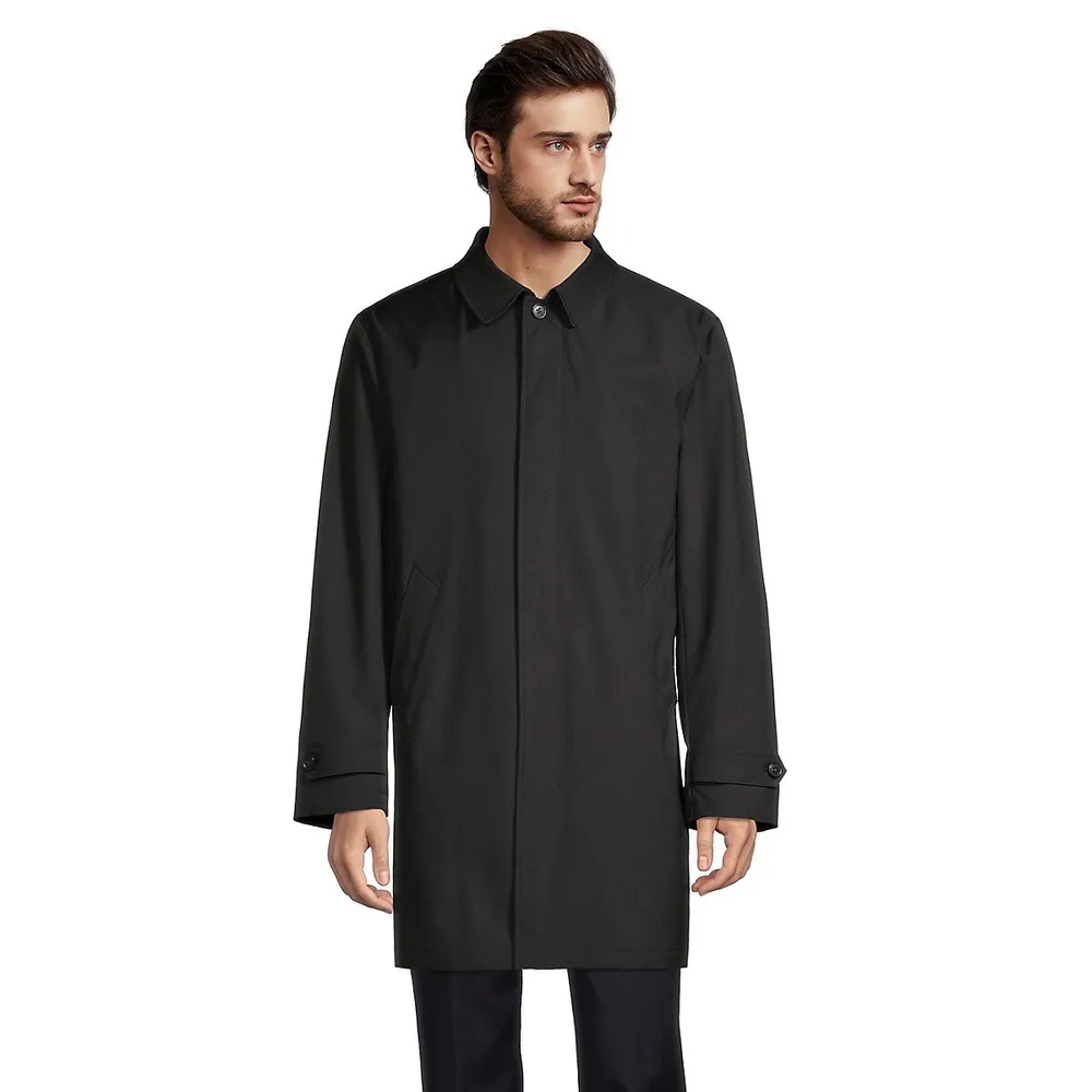 ​​Shirt-Collar Longline Car Coat