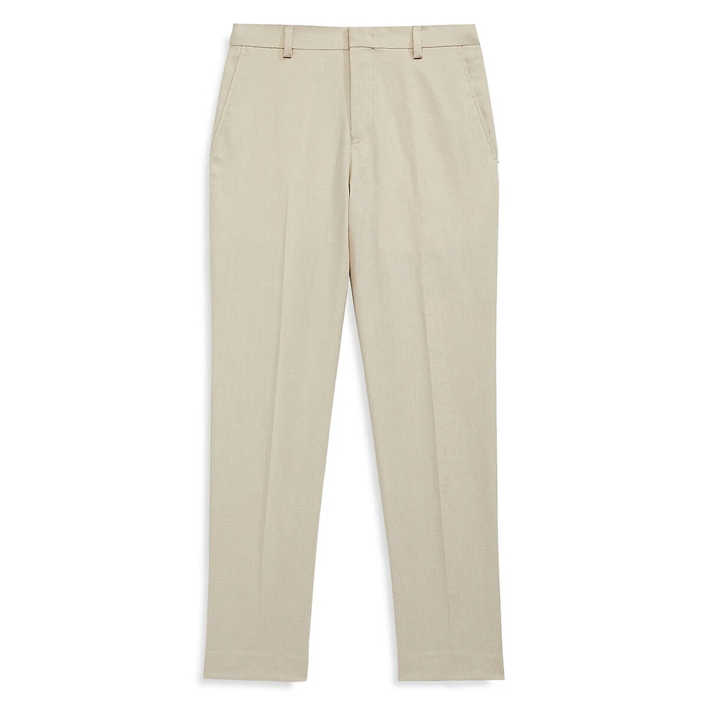 Boy's Linen-Blend Trousers