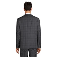 Slim-Fit Plaid Wool-Blend Suit Jacket