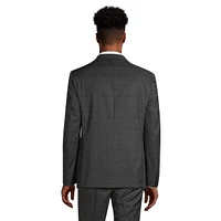 Mabry Slim-Fit Wool-Blend Windowpane-Check Suit Jacket