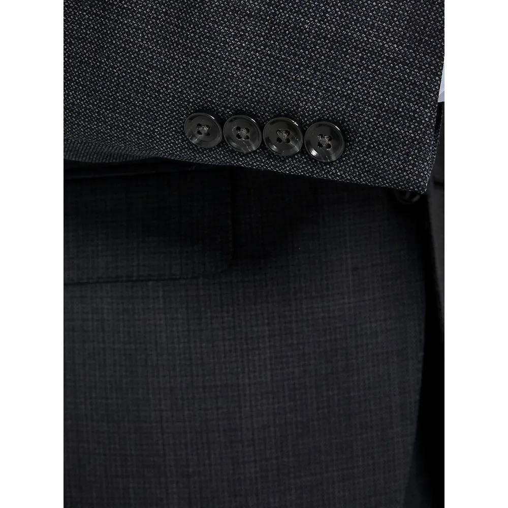 Extreme Bird's-Eye Slim-Fit Wool-Blend Suit Jacket