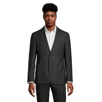 Extreme-Slim Fit Wool-Blend Mini Grid Blazer