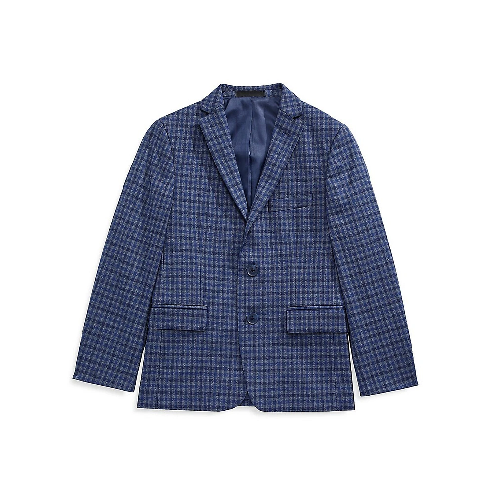 Boy's Check Blazer