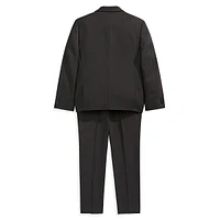 Boy's Slim-Fit Solid Suit