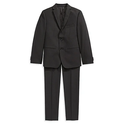 Boy's Slim-Fit Solid Suit