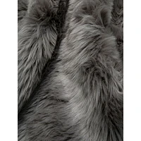 New Zealand Faux Sheepskin Grey Rug 3'0" x 4'0"