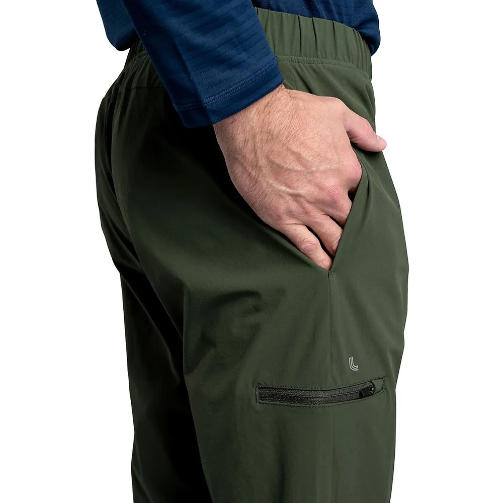 Terra Water-Repellant Tapered Zip-Hem Pants