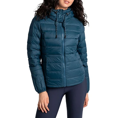 Emeline Duck Down-Blend Quilted Hooded Jacket
