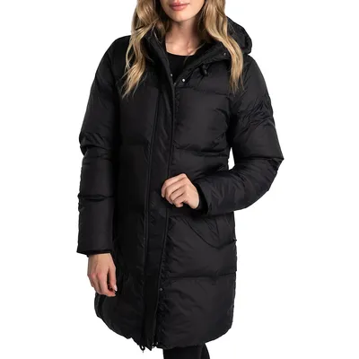 Classic Synthetic Down Mid Puffer Coat