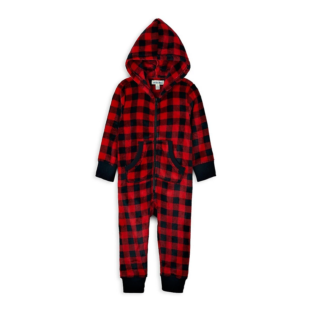 Little Boy's Buffalo Plaid Coverall