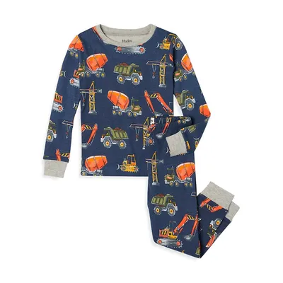 Little Boy's 2-Piece Printed Pyjamas Set