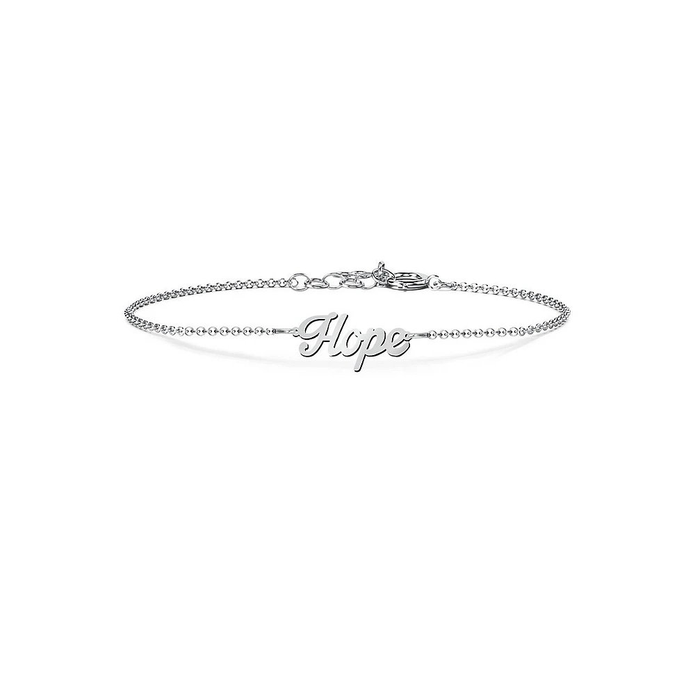 10K White Gold Bracelet