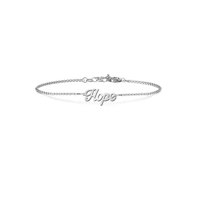 10K White Gold Bracelet