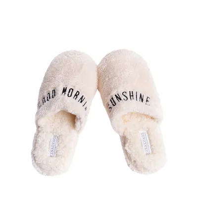 Cozy Good Morning Faux Fur Slippers
