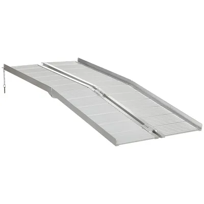 Textured Aluminum Folding Wheelchair Ramp For Scooter Steps