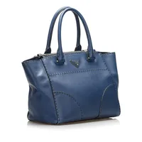 Pre-loved Calfskin Stitched Handbag