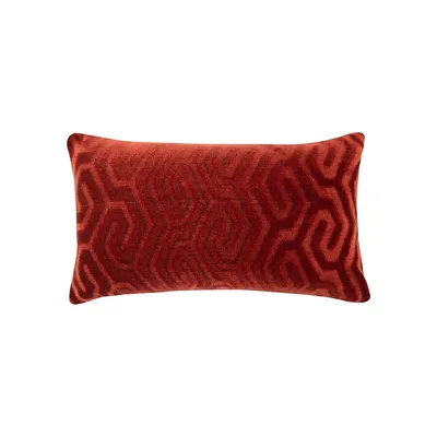Millano Zulu Claret Luxury Feather-Fill Cushion