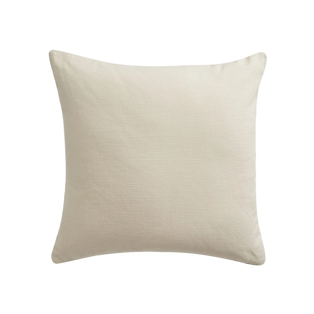 Coussin en velours de coton délavé