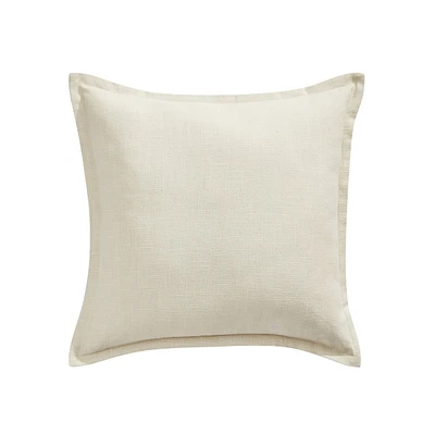 Coussin en tissu d'aspect lin Callie