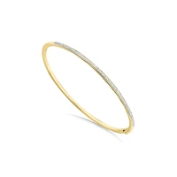 Bangle With 0.25 Carat Tw Of Diamonds In 10kt Yellow Gold