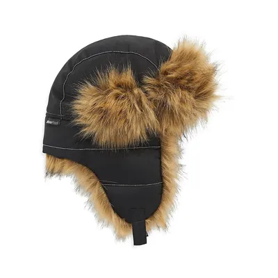 Little Kid's & Faux Fur Reflective Puffer Trapper Hat