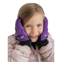 Girl's Touch Rainbow Reflective-Print Commuter Gloves
