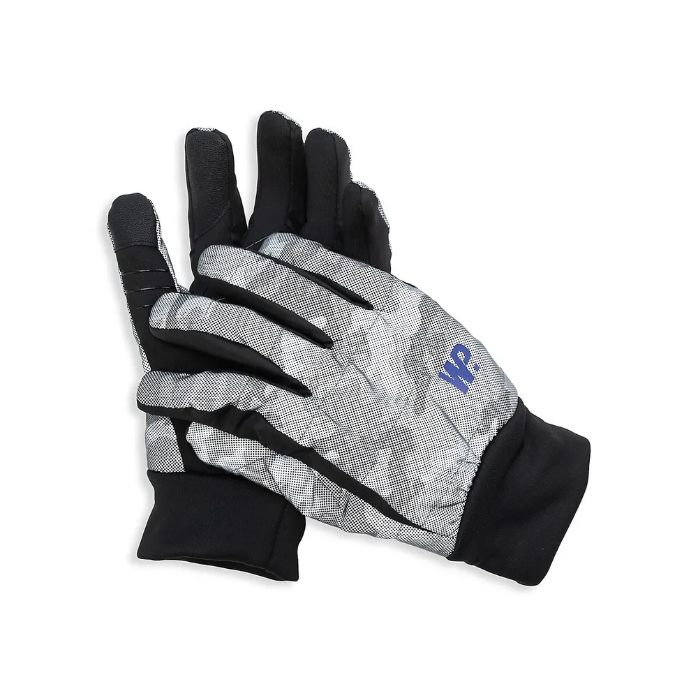 Boy's Touch Reflective Print Commuter Gloves