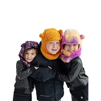 Little Kid's Plush Bear Ear Balaclava