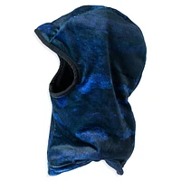 Kid's Royal Bark Camo & Solid Reversible Balaclava