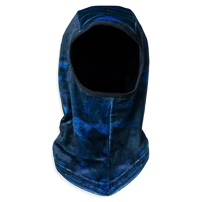 Kid's Royal Bark Camo & Solid Reversible Balaclava