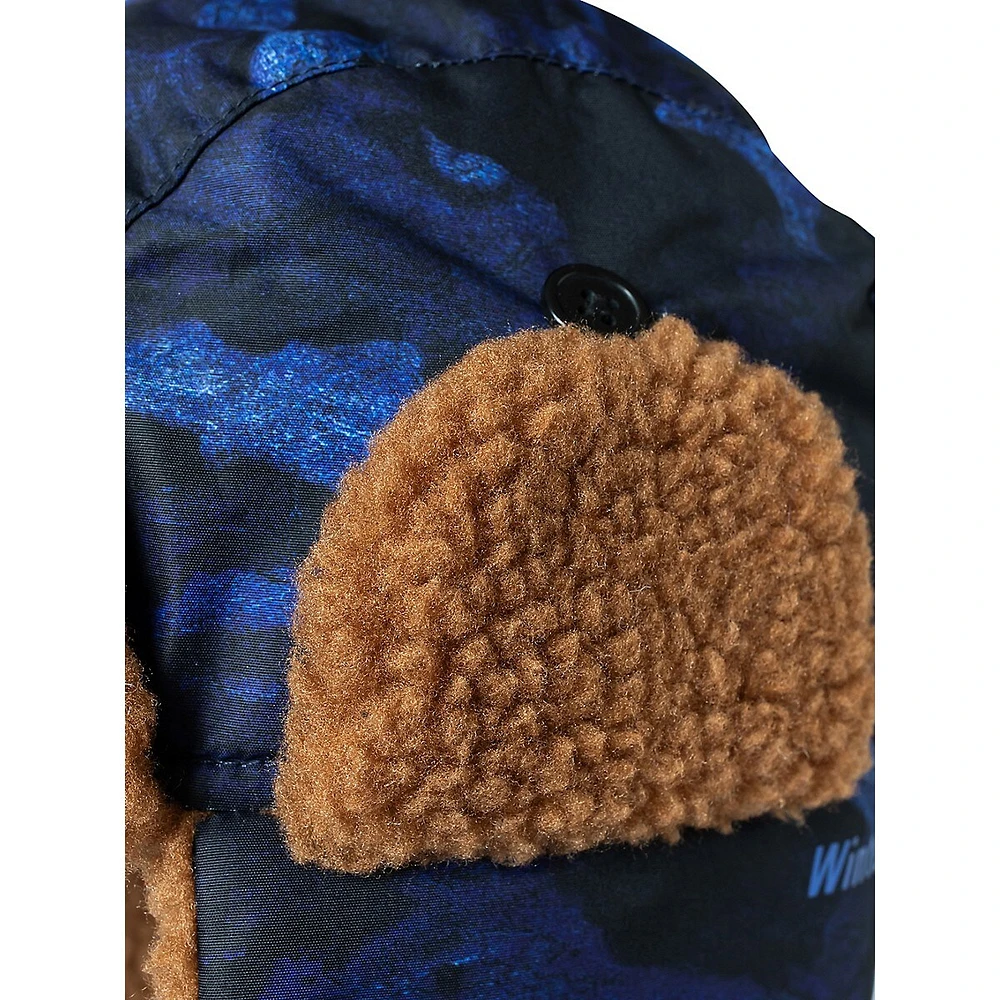 Little Kid's & Royal Bark Camo Teddy Trapper Hat