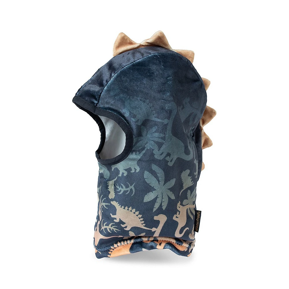 Little Kid's Contrast Dino Spike Balaclava